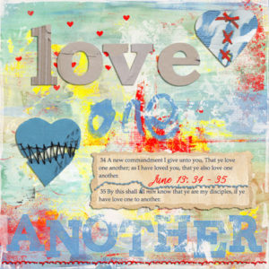 Love One Another Scripture Art Journal